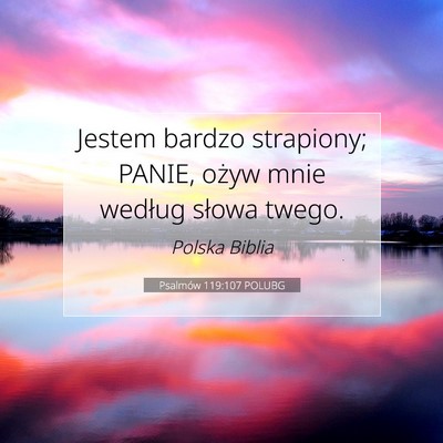 Psalmów 119:107 POLUBG Obraz Wersetu Biblijnego