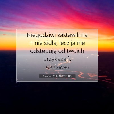 Psalmów 119:110 POLUBG Obraz Wersetu Biblijnego