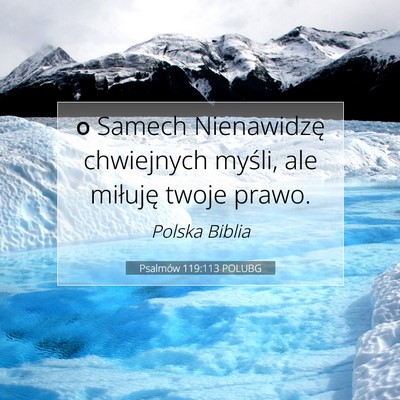 Psalmów 119:113 POLUBG Obraz Wersetu Biblijnego