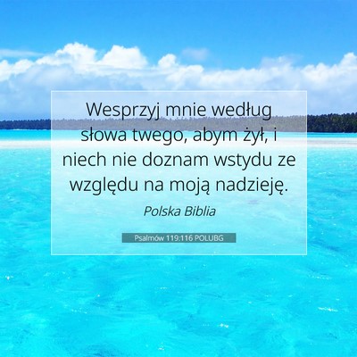 Psalmów 119:116 POLUBG Obraz Wersetu Biblijnego