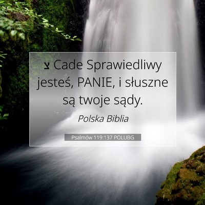 Psalmów 119:137 POLUBG Obraz Wersetu Biblijnego