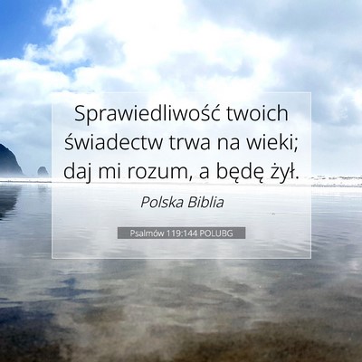 Psalmów 119:144 POLUBG Obraz Wersetu Biblijnego