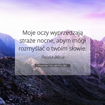 Psalmów 119:148 POLUBG Obraz Wersetu Biblijnego