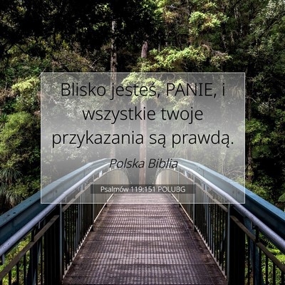 Psalmów 119:151 POLUBG Obraz Wersetu Biblijnego
