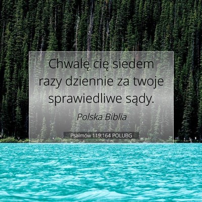 Psalmów 119:164 POLUBG Obraz Wersetu Biblijnego