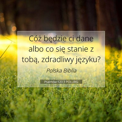 Psalmów 120:3 POLUBG Obraz Wersetu Biblijnego