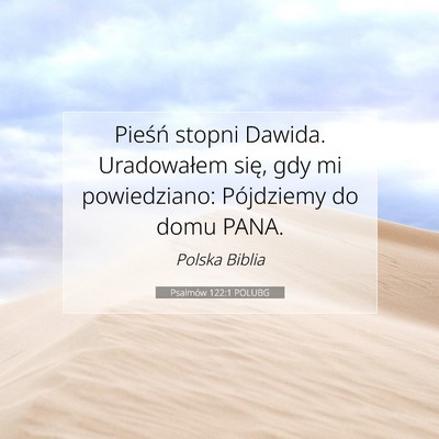 Psalmów 122:1 POLUBG Obraz Wersetu Biblijnego