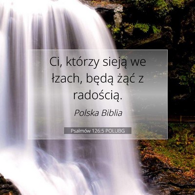 Psalmów 126:5 POLUBG Obraz Wersetu Biblijnego