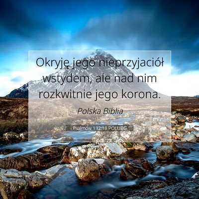 Psalmów 132:18 POLUBG Obraz Wersetu Biblijnego