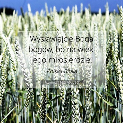 Psalmów 136:2 POLUBG Obraz Wersetu Biblijnego