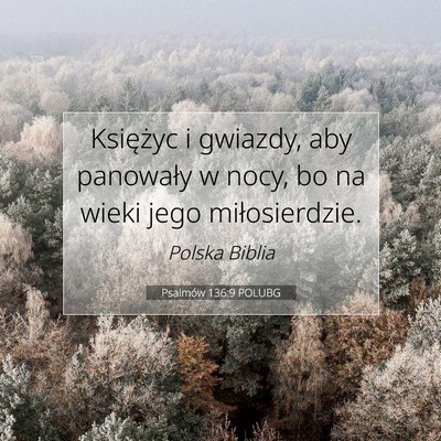 Psalmów 136:9 POLUBG Obraz Wersetu Biblijnego