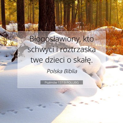 Psalmów 137:9 POLUBG Obraz Wersetu Biblijnego