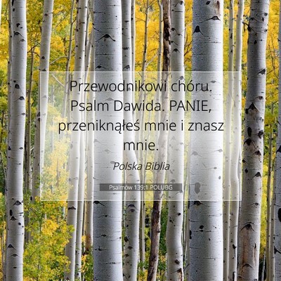 Psalmów 139:1 POLUBG Obraz Wersetu Biblijnego