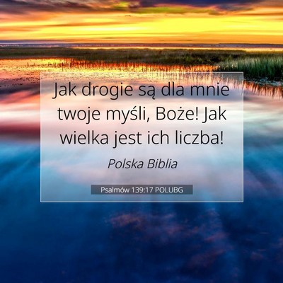 Psalmów 139:17 POLUBG Obraz Wersetu Biblijnego