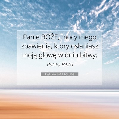 Psalmów 140:7 POLUBG Obraz Wersetu Biblijnego