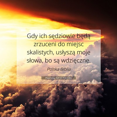 Psalmów 141:6 Werset Biblijny Wyjaśniony