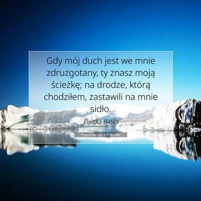 Psalmów 142:3 POLUBG Obraz Wersetu Biblijnego