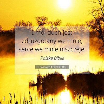 Psalmów 143:4 POLUBG Obraz Wersetu Biblijnego