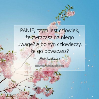 Psalmów 144:3 POLUBG Obraz Wersetu Biblijnego