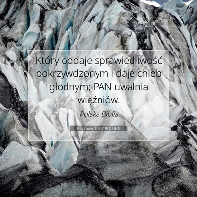 Psalmów 146:7 POLUBG Obraz Wersetu Biblijnego