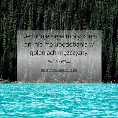 Psalmów 147:10 POLUBG Obraz Wersetu Biblijnego