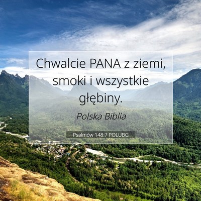 Psalmów 148:7 POLUBG Obraz Wersetu Biblijnego