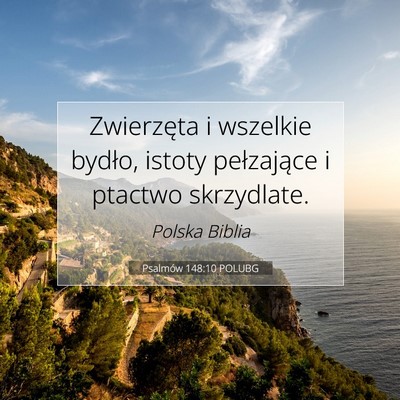 Psalmów 148:10 POLUBG Obraz Wersetu Biblijnego