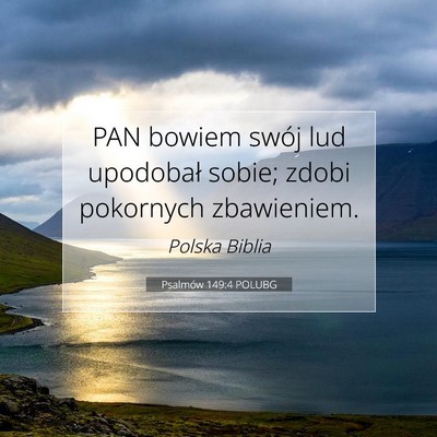 Psalmów 149:4 Werset Biblijny Wyjaśniony