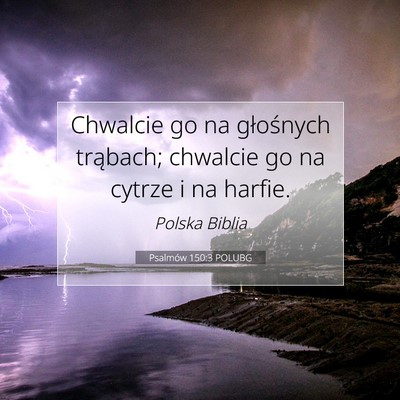 Psalmów 150:3 POLUBG Obraz Wersetu Biblijnego