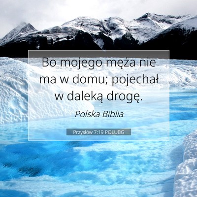 Przysłów 7:19 Werset Biblijny Wyjaśniony