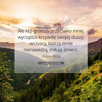 Przysłów 8:36 POLUBG Obraz Wersetu Biblijnego