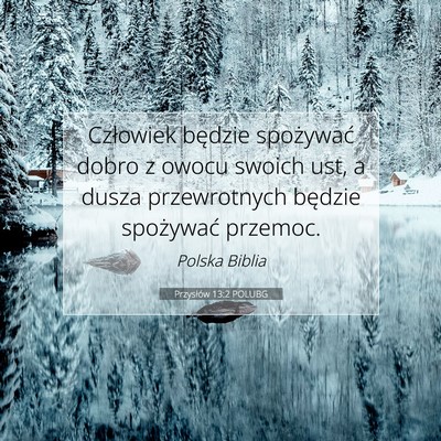 Przysłów 13:2 Werset Biblijny Wyjaśniony