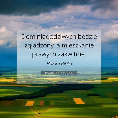 Przysłów 14:11 Werset Biblijny Wyjaśniony