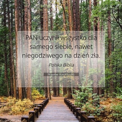 Przysłów 16:4 POLUBG Obraz Wersetu Biblijnego