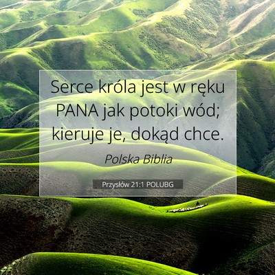 Przysłów 21:1 POLUBG Obraz Wersetu Biblijnego