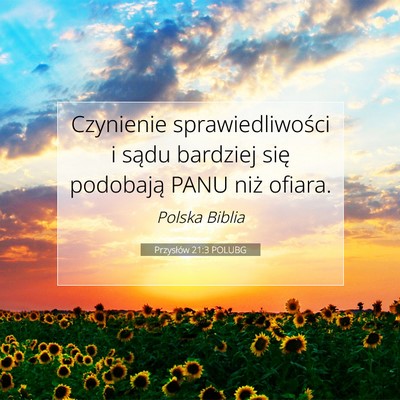 Przysłów 21:3 POLUBG Obraz Wersetu Biblijnego