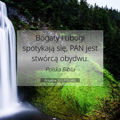 Przysłów 22:2 POLUBG Obraz Wersetu Biblijnego
