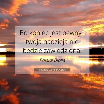Przysłów 23:18 Werset Biblijny Wyjaśniony