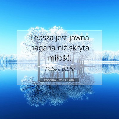 Przysłów 27:5 POLUBG Obraz Wersetu Biblijnego