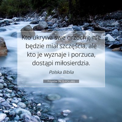 Przysłów 28:13 POLUBG Obraz Wersetu Biblijnego