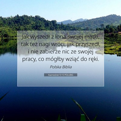 Kaznodziei 5:15 POLUBG Obraz Wersetu Biblijnego