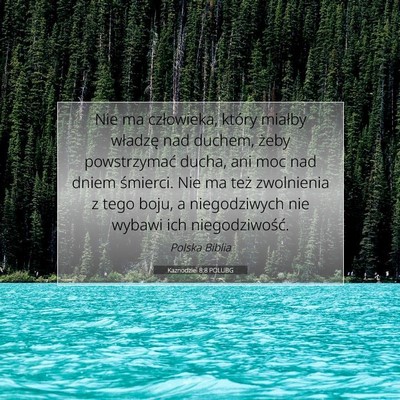Kaznodziei 8:8 POLUBG Obraz Wersetu Biblijnego