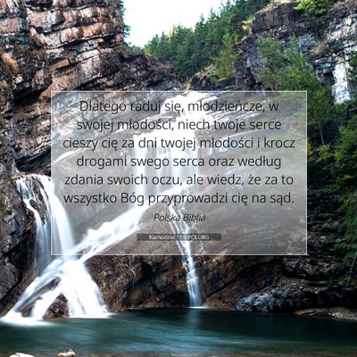 Kaznodziei 11:9 POLUBG Obraz Wersetu Biblijnego