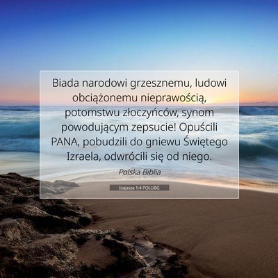 Izajasza 1:4 POLUBG Obraz Wersetu Biblijnego