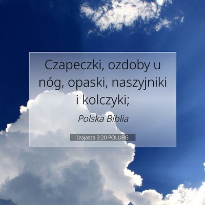 Izajasza 3:20 Werset Biblijny Wyjaśniony