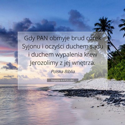 Izajasza 4:4 POLUBG Obraz Wersetu Biblijnego