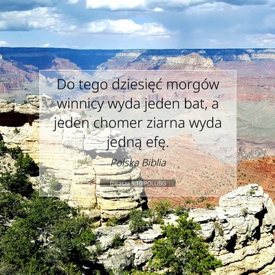 Izajasza 5:10 POLUBG Obraz Wersetu Biblijnego