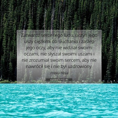 Izajasza 6:10 POLUBG Obraz Wersetu Biblijnego