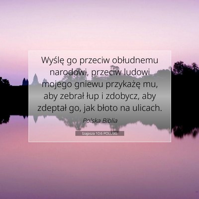 Izajasza 10:6 POLUBG Obraz Wersetu Biblijnego