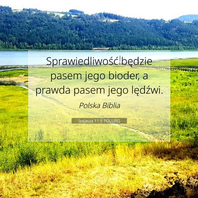 Izajasza 11:5 POLUBG Obraz Wersetu Biblijnego